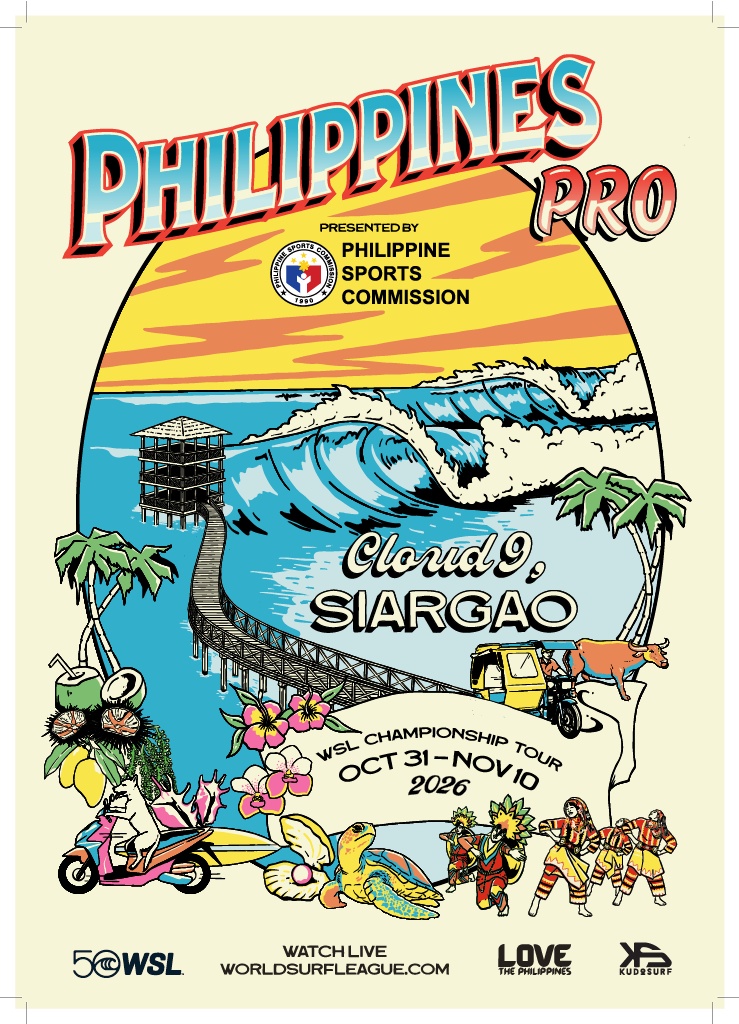Official Philippines Pro 2026 event poster, October 31 to November 10 at Cloud 9
